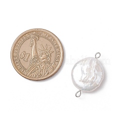 Natural Keshi Pearl Connector Charms&nbsp;PALLOY-JF04188-01