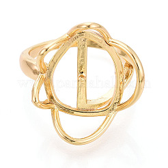 Flower Brass Cup Peg Ring Settings&nbsp;LS-KK-N274-39G