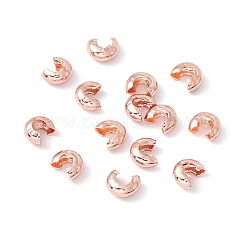 Brass Crimp Beads Covers&nbsp;KK-P219-05B-RG