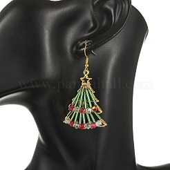Christmas Glass & Alloy Dangle Earrings&nbsp;EJEW-JE07527