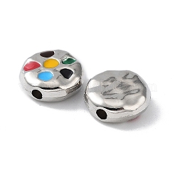 Rack Plating Alloy Enamel Beads&nbsp;PALLOY-Q458-27P