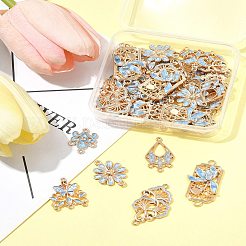 36Pcs 6 Styles Alloy Chandelier Component Links&nbsp;FIND-FS0004-43