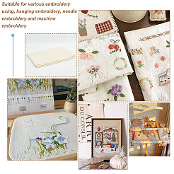 Cotton Solid Colored Cross Stitch Fabric&nbsp;DIY-WH0578-35B-02