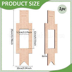 Beech Plywood Ruler&nbsp;TOOL-WH0159-88