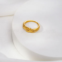 Wave 304 Stainless Steel Finger Rings for Women&nbsp;JT8172-1