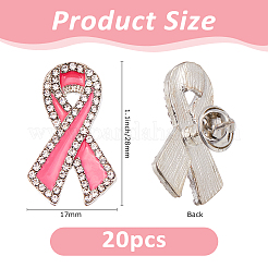 20Pcs Silk Ribbon Enamel Pins&nbsp;JEWB-FH0001-72
