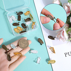 30Pcs 3 Colors Brass Stud Earring Findings&nbsp;KK-SP0001-46