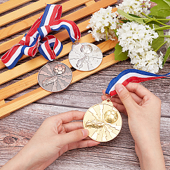 9Pcs 9 Colors Zinc Alloy Medal&nbsp;AJEW-GA0002-90