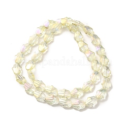 Transparent Electroplate Glass Beads Strands&nbsp;EGLA-F159-FR03