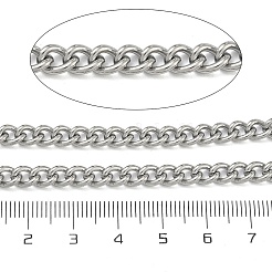 304 Stainless Steel Curb Chains&nbsp;CHS-B016D-P
