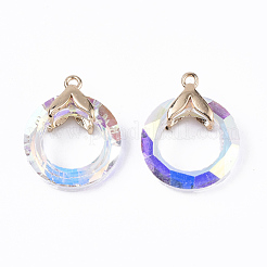 Electroplate Glass Pendants&nbsp;EGLA-N005-001C