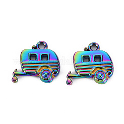 Rainbow Color Alloy Pendants&nbsp;PALLOY-S180-114-NR