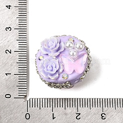 Handmade Polymer Clay Rhinestone Beads&nbsp;CLAY-Z005-03C
