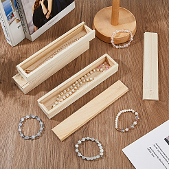 Rectangle Unfinished Wood Gift Storage Box&nbsp;CON-WH0094-38B