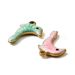 304 Stainless Steel Enamel Charms&nbsp;STAS-P405-01E-G