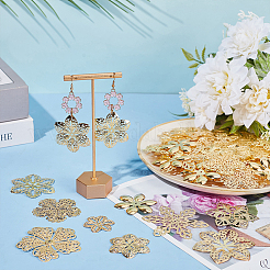90Pcs 9 Styles Iron Filigree Joiners&nbsp;IFIN-PH0001-35