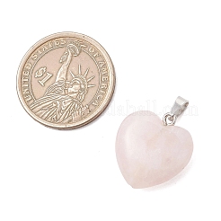 Natural Rose Quartz Pendants&nbsp;PALLOY-JF05169-02