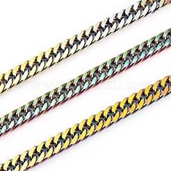 Ion Plating(IP) 304 Stainless Steel Cuban Link Chains&nbsp;STAS-N0013-21M-A