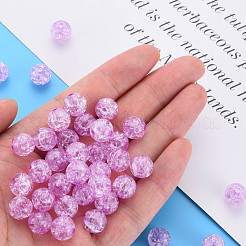 Transparent Crackle Acrylic Beads&nbsp;MACR-S373-66C-N06