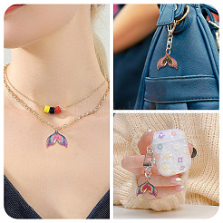 60Pcs Printed Translucent Acrylic Pendants&nbsp;OACR-TA0001-72