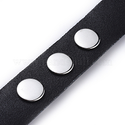 Leather Chunk Bracelet Making&nbsp;LS-AJEW-R014-3