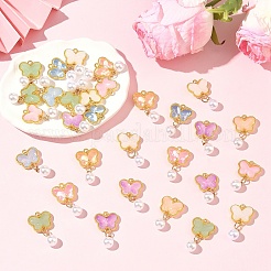 30Pcs 6 Colors Handmade Lampwork Pendants&nbsp;LAMP-YW0004-11