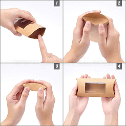 Kraft Paper Pillow Candy Box&nbsp;CON-BC0006-16B-02
