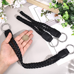 2Pcs Braided PU Leather Handles&nbsp;PURS-CL0001-18C