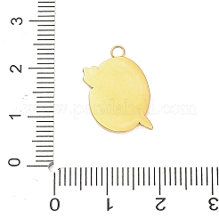304 Stainless Steel Pendants&nbsp;STAS-C147-13B-G