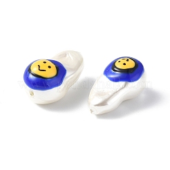 Shell Enamel Beads&nbsp;BSHE-G032-01C
