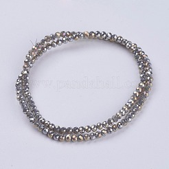 Electroplate Glass Beads Strands&nbsp;GLAA-F077-FR11