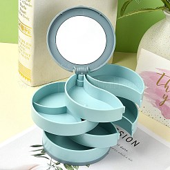 Rotatable 4-Layer Plastic Jewelry Storage Box&nbsp;AJEW-YW0001-13B
