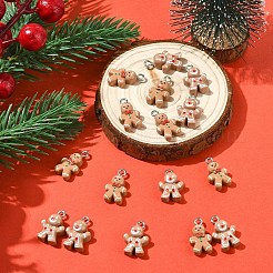 16Pcs 2 Styles Christmas Theme Opaque Resin Pendants&nbsp;RESI-YW0005-25