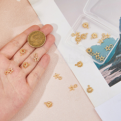 20Pcs 2 Styles Brass Charms&nbsp;KK-HS0015-55