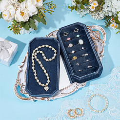Velvet Storage Boxes for Rings&nbsp;CON-WH0110-61