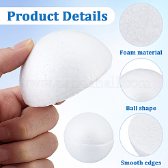 Craft Foam Half Round Cabochons&nbsp;FIND-CY0002-16