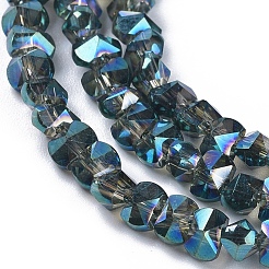 Electroplate Glass Beads Strands&nbsp;EGLA-L021-FR01