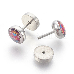 Tarnish Resistant 304 Stainless Steel Screw Fit Ear Gauges&nbsp;EJEW-L207-P