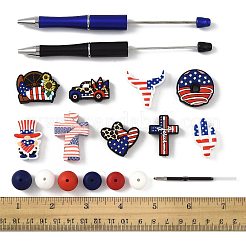 Independence Day DIY Beadable Pen Making Kits&nbsp;DIY-FS0009-51