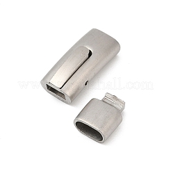 304 Stainless Steel Snap Lock Clasps&nbsp;STAS-U055-02E-P