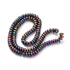Electroplated Natural Lava Rock Beads Strands&nbsp;G-A256-E01-01J