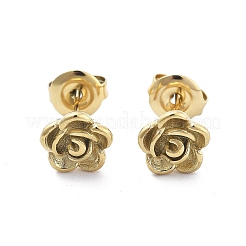 Ion Plating(IP) 304 Stainless Steel Stud Earrings&nbsp;EJEW-P300-01G