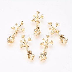 Brass Filigree Joiners Links&nbsp;KK-K230-48G-NF