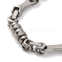 201 Stainless Steel Column Link Chain Necklace&nbsp;NJEW-F222-25P