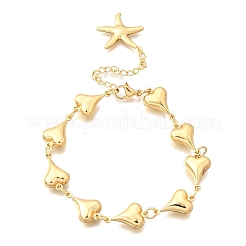304 Stainless Steel Link Bracelets for Women&nbsp;BJEW-P354-01B-G