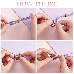 9Pcs 9 Colors Braided Cotton Thread Cords Macrame Pouch Necklace Making&nbsp;FIND-PH0010-47A