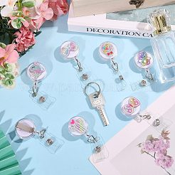7Pcs Acrylic Badge Reels&nbsp;HJEW-PH02551