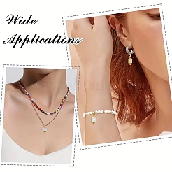 10Pcs Crackle Glass Pendants&nbsp;PALLOY-YW00067-01