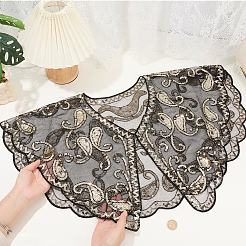 Polyester with Plastic Sequin Shawls&nbsp;AJEW-BM0001-60A