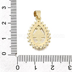 Religion Brass Micro Pave Clear Cubic Zirconia Pendants&nbsp;CU-CBAE7DF-10G-06